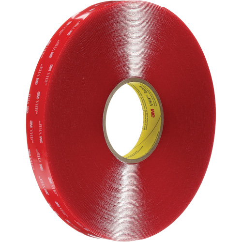 VHB Tape, 33 m (108') L x 12 mm (1/2") W, 40 mils, Acrylic Duraquip Inc