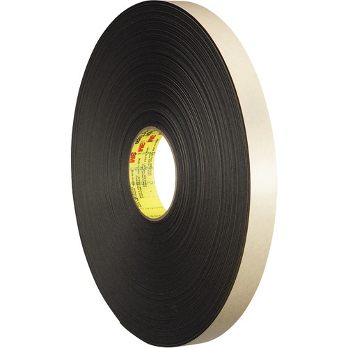 Ruban double face en mousse, 66 m (216') lo x 12,7 mm (1/2") la, 31 mils, Poly&eacute;thyl&egrave;ne Duraquip Inc