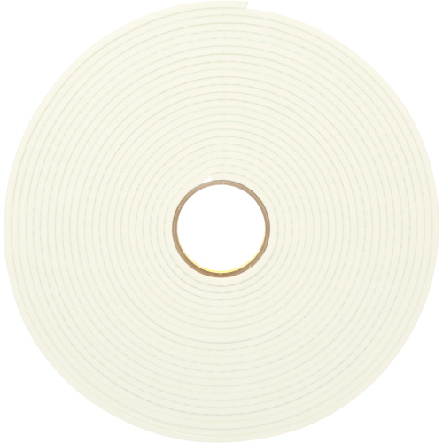 Ruban double face en mousse d'ur&eacute;thane, 16,5 m (54') lo x 12,7 mm (1/2") la, 25 mils, Ur&eacute;thane Duraquip Inc