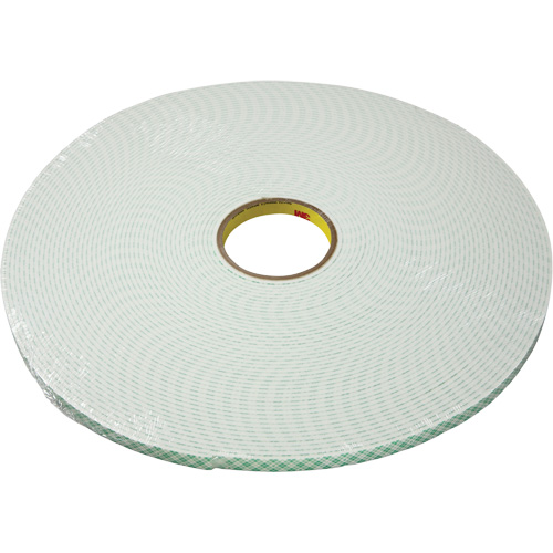 Double-Coated Urethane Foam Tape, 16.5 m (54') L x 25.4 mm (1") W, 25 mils, Urethane Duraquip Inc