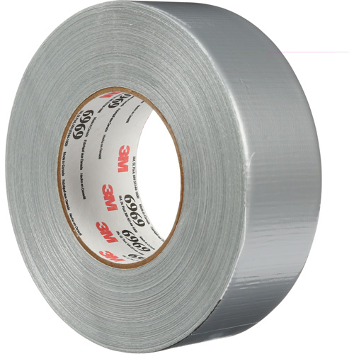 6969 Extra Heavy-Duty Duct Tape, 10.7 mils, Silver, 48 mm (2") x 55 m (180') Duraquip Inc