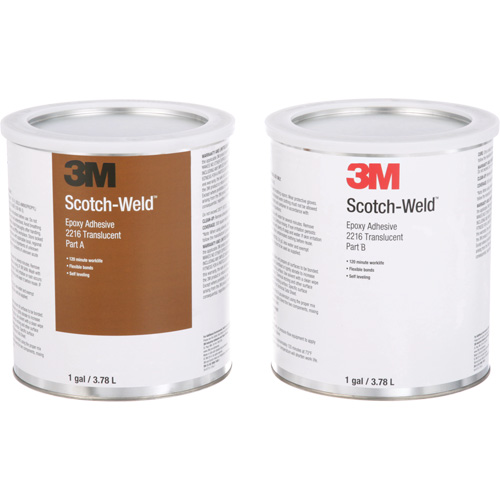 Scotch-Weld Adhesive, 1 gal., Pail, Two-Part, Translucent Duraquip Inc