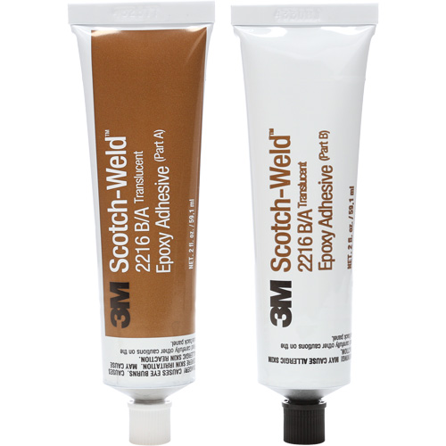 Scotch-Weld Adhesive, 2 fl. oz., Kit, Two-Part, Translucent Duraquip Inc
