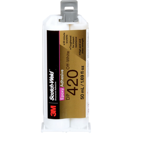 Scotch-Weld Adhesive, 1.25 fl. oz., Cartridge, Two-Part, Off-White Duraquip Inc