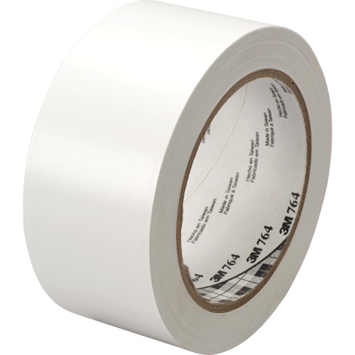 Ruban en vinyle pour travaux g&eacute;n&eacute;raux 764, 25,4 mm (1") la x 32,9 m (108') lo, 5 mils, Blanc Duraquip Inc