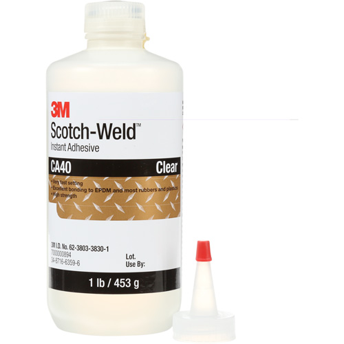 Adh&eacute;sif instantan&eacute; CA5 Scotch-Weld, Transparent, Bouteille, 1 lb Duraquip Inc
