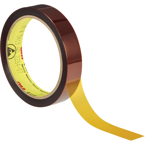 Ruban &agrave; base de polyimide produisant peu de statique 5419, 12,7 mm (1/2") x 33 m (108'), Brun Duraquip Inc