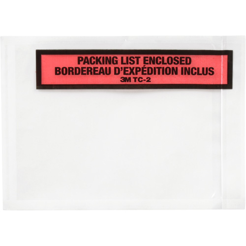 Packing List Envelope, 5-1/2" L x 4-1/2" W, Endloading Style Duraquip Inc