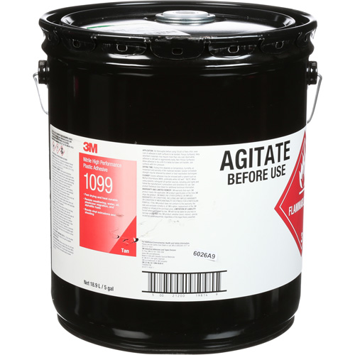 Adh&eacute;sif haute performance &agrave; base de nitrile Scotch-Weld, 5 gal., Seau, Jaune Duraquip Inc
