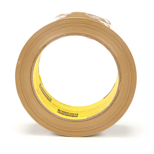 Ruban pour sceller les boîtes Scotch 375, Adh&eacute;sif Thermofusible, 3,1 mils, 48 mm (2") x 50 m (164') Duraquip Inc