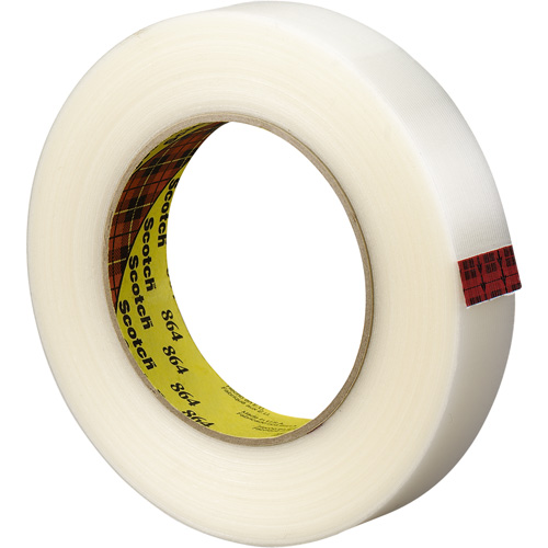 Scotch&reg; Reinforced Strapping Tape, 5.6 mils Thick, 12 mm (1/2") x 330 m (1082')  Duraquip Inc