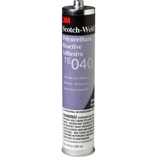 Scotch-Weld PUR Adhesive, 10 oz., Cartridge, Clear Duraquip Inc