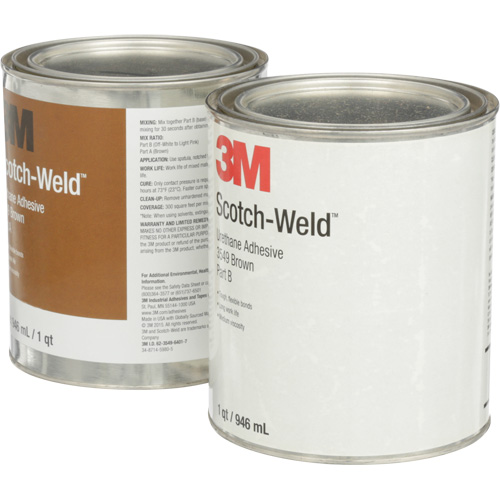 Scotch-Weld Urethane Adhesive 3549, 64 fl. oz., Can, Brown Duraquip Inc