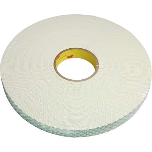 Foam Tape, 33 m (108') L x 25.4 mm (1") W, 1.5 mils, Urethane Duraquip Inc
