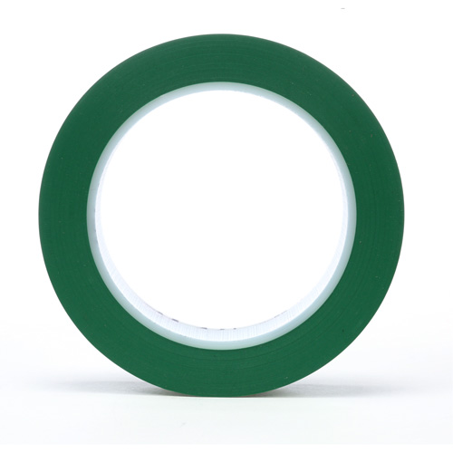 471 Vinyl Tape, 25.4 mm (1") W x 32.9 m (108') L, 5.2 mils, Green Duraquip Inc