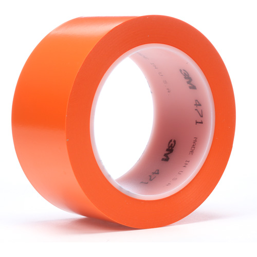 Ruban en vinyle 471, 19 mm (3/4") la x 32,9 m (108') lo, 5,2 mils, Orange Duraquip Inc