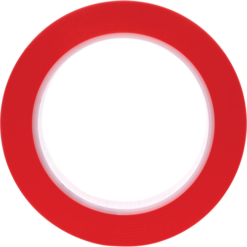 471 Vinyl Tape, 25.4 mm (1") W x 32.9 m (108') L, 5.2 mils, Red Duraquip Inc