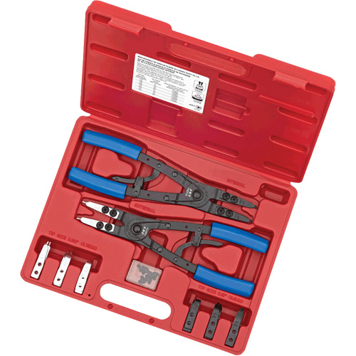 SRP-10S Jeu de pinces &agrave; cliquet pour anneau &eacute;lastique pour usage intensif, 10 Morcea Duraquip Inc