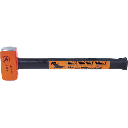 USH-416 Super Heavy-Duty Indestructible Handle Sledge Hammer, 4 lbs., 16", Solid Steel Handle Duraquip Inc