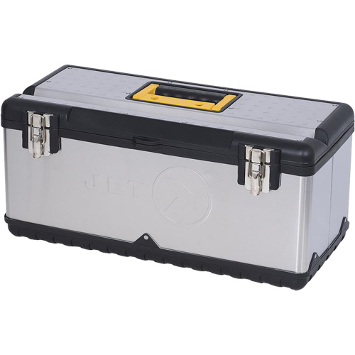 JPSTB-22 Boîte &agrave; outils en acier inoxydable, 11" P x 22-1/2" la x 10-3/4" h, Noir/Gris Duraquip Inc