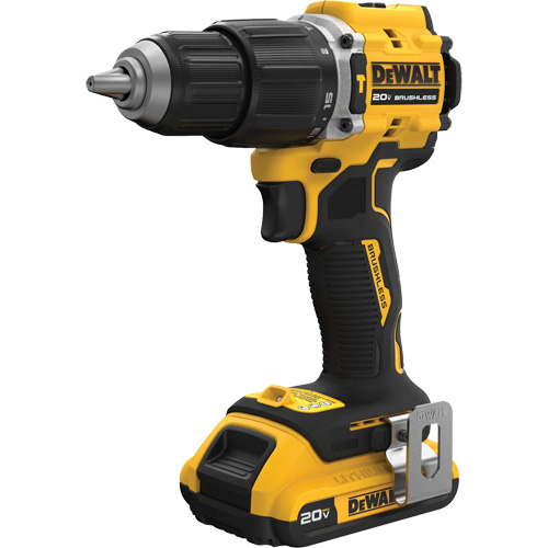 Atomic Compact Series Brushless Cordless Hammer Drill Kit, 1/2" Chuck, 20 V Duraquip Inc