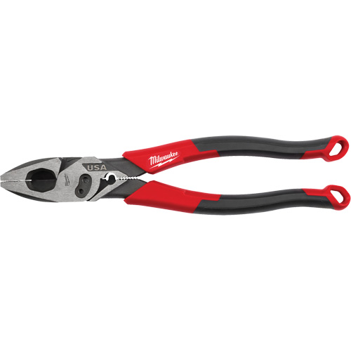 Pince &agrave; poign&eacute;es confort pour monteurs de lignes avec pince &agrave; sertir et coupe-boulons Duraquip Inc