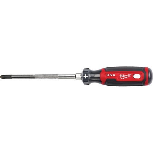 Phillips Screwdriver, #3 Tip, Round, 279 mm L, Cushion Grip Handle Duraquip Inc