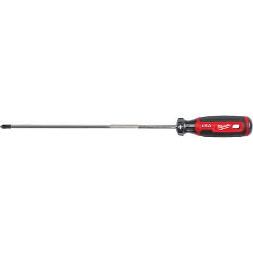 Tournevis Phillips, Tige de #2, Ronde, 363 mm lo, Prise en Coussin&eacute;e Duraquip Inc
