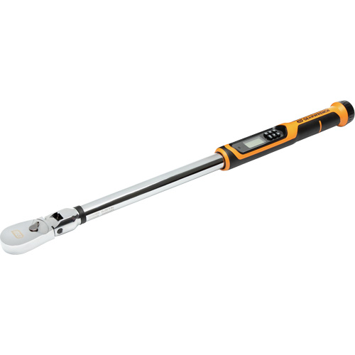 Cl&eacute; dynamom&eacute;trique &agrave; t&ecirc;te flexible avec angle, &eacute;lectronique, Entraînement 1" carr&eacute;, 25 - 250 lb-pi/301 - 3010 lb-po Duraquip Inc