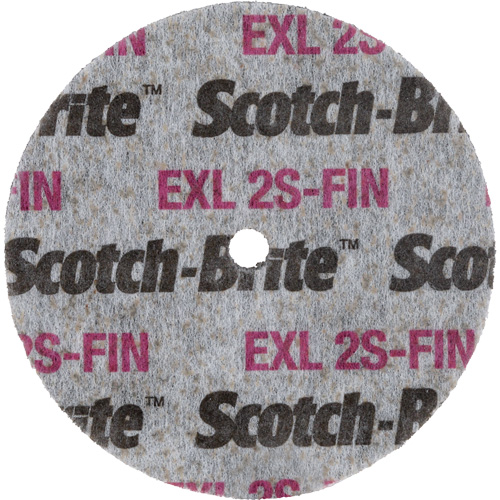 Scotch-Brite EXL Unitized Wheel, 3" x 1/2", 1/4" Arbor Duraquip Inc