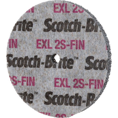 Scotch-Brite EXL Unitized Wheel, 3" x 1/2", 1/4" Arbor Duraquip Inc