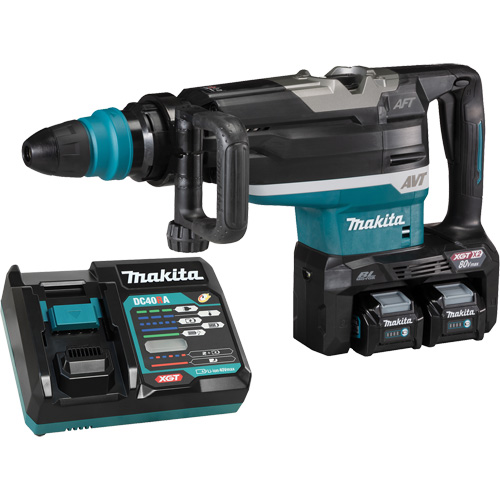 XGT Brushless Cordless SDS-Max Rotary Hammer, 80 V, 2", 16 ft-lbs, 150-310 RPM Duraquip Inc