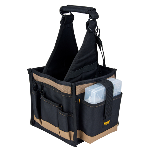 Tool Pouches, Canvas, 25 Pockets, Black Duraquip Inc