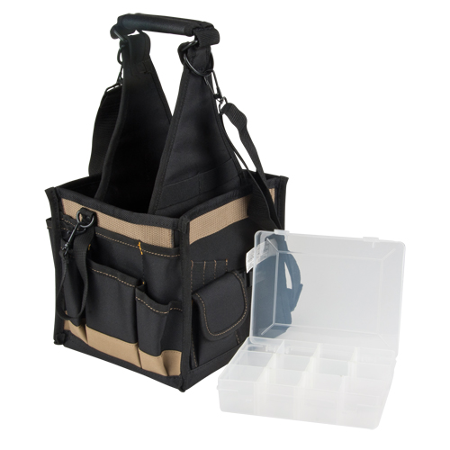 Tool Pouches, Canvas, 25 Pockets, Black Duraquip Inc