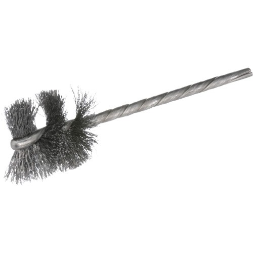 Ensemble de brosses internes &agrave; fils m&eacute;talliques ondul&eacute;s HeliTuf, 3/8" dia. x 1" l, 3-1/2" longueur hors tout Duraquip Inc