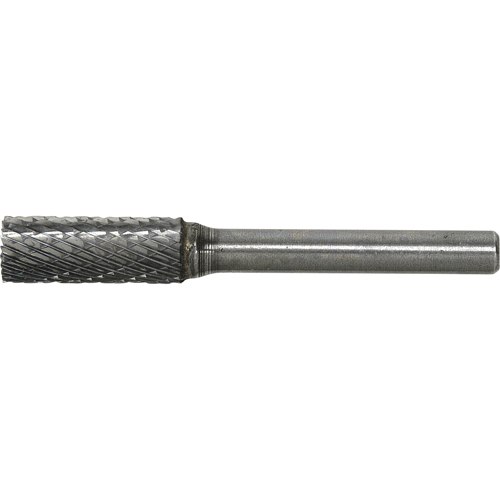 Solid Carbide Burr, SB-12, 1/8" Dia., 1/4" Shank, 5/8" Depth of Cut Duraquip Inc