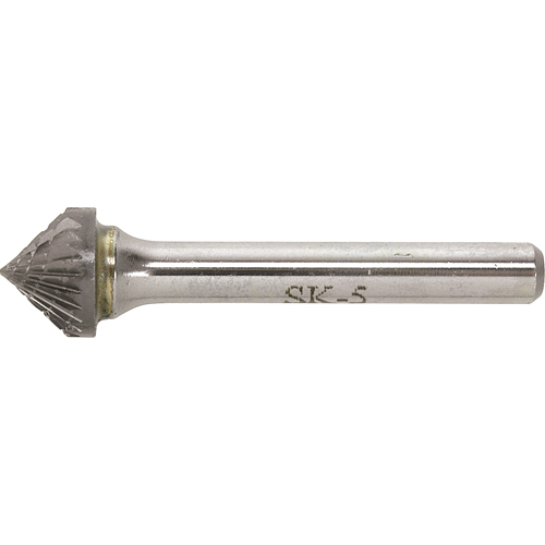 Solid Carbide Burr, SK-1, 1/4" Dia., 1/4" Shank, 1/8" Depth of Cut Duraquip Inc