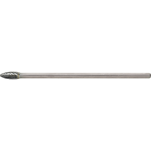 Solid Carbide Burr, SH-2L6, 5/16" Dia., 3/4" Depth of Cut Duraquip Inc