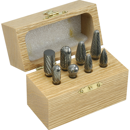 Double Cut Carbide Burr Set, 8 Pieces Duraquip Inc