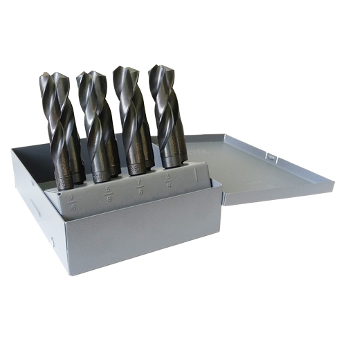 Reduced Shank Drill Bit Set, 5 Pieces, High Speed Steel Duraquip Inc