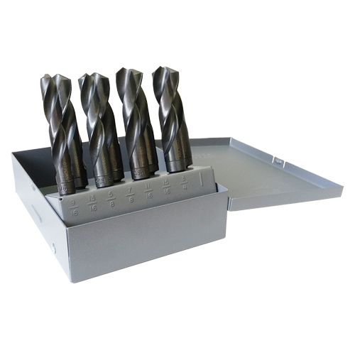 Reduced Shank Drill Bit Set, 8 Pieces, High Speed Steel Duraquip Inc