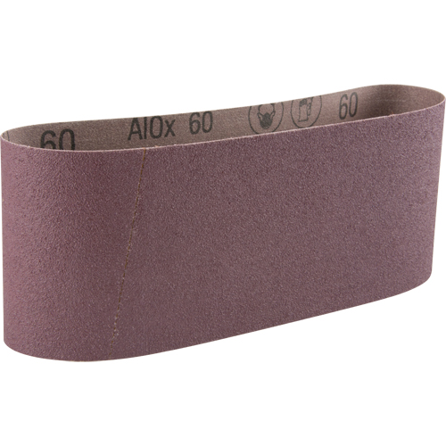 Courroie abrasive en toile 341D, 4" la x 24" lo, Oxyde d'aluminium, Grain 60 Duraquip Inc