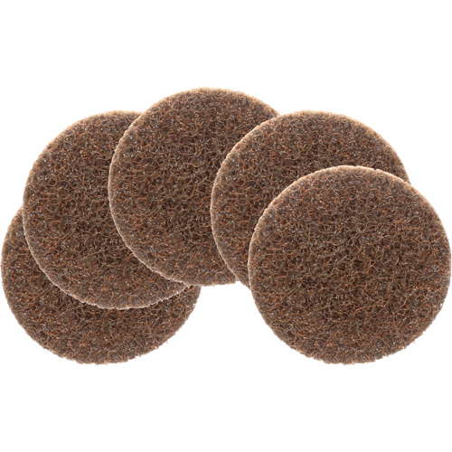 Disque de conditionnement de surface Roloc Scotch-Brite, 2" dia., Grain Cors&eacute;, Oxyde d'aluminium Duraquip Inc