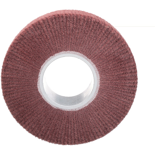 Brosse &agrave; lamelle de finition Scotch-Brite, Oxyde d'aluminium, Grain Tr&egrave;s fin, 8" x 2" x 3" Duraquip Inc
