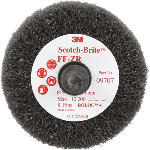 Brosse &agrave; lamelles pour la coupe et le polissage Scotch-Brite, Oxyde d'aluminium, Grain Fin, 2" x 1" x 1/4" Duraquip Inc