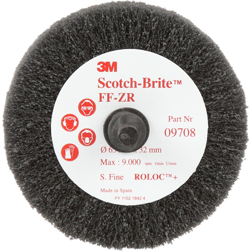 Brosse &agrave; lamelles pour la coupe et le polissage Scotch-Brite, Oxyde d'aluminium, Grain Fin, 2-1/2" x 1-1/4" x 1/4" Duraquip Inc