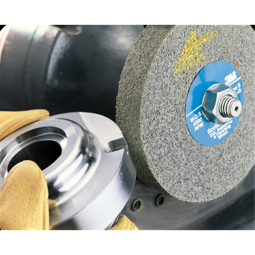 Scotch-Brite EXL Deburring Wheels, 6" x 1/2", 1" Arbor, Aluminum Oxide Duraquip Inc