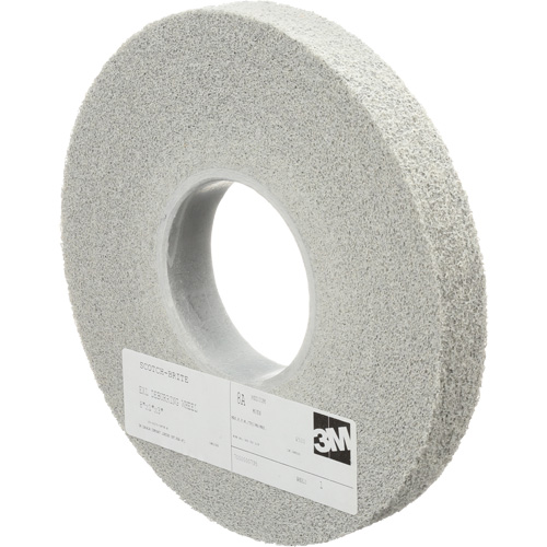 Scotch-Brite EXL Deburring Wheels, 8" x 1", 3" Arbor, Aluminum Oxide Duraquip Inc