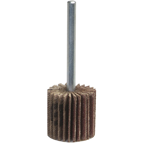 Mini-meule &agrave; lamelles Grind-O-Flex, Oxyde d'aluminium, Grain 60, 3" x 1/2" x 1/4" Duraquip Inc