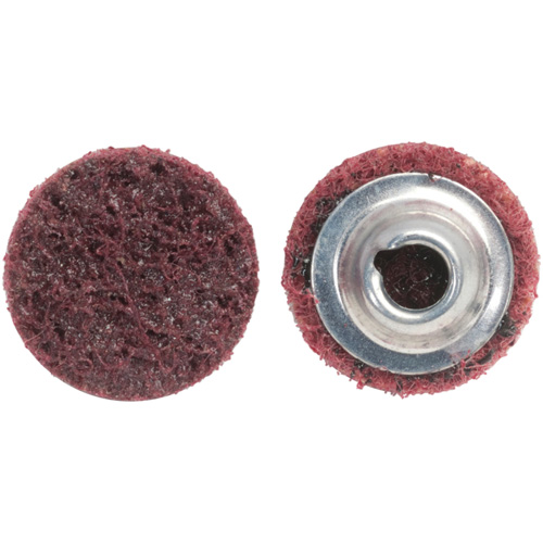 Surface Prep Quick-Change Disc, 1" Dia., Medium Grit, Aluminum Oxide Duraquip Inc